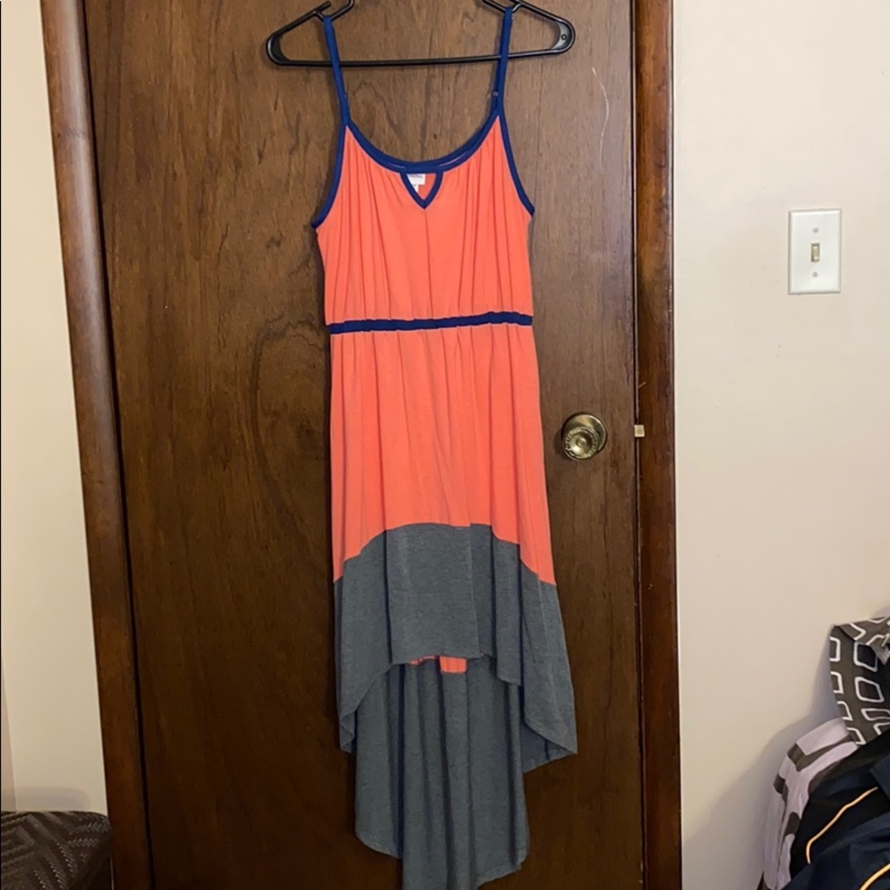 High-low maxi dress
